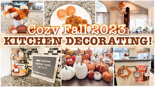 🍂NEW! COZY FALL KITCHEN DECORATING IDEAS // FALL CLEAN AND DECORATE WITH ME // FALL DECOR 2023