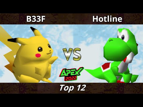 Apex 2022 - B33f (Pikachu) Vs. Hotline (Yoshi) SSB64 Smash Bros Tournament