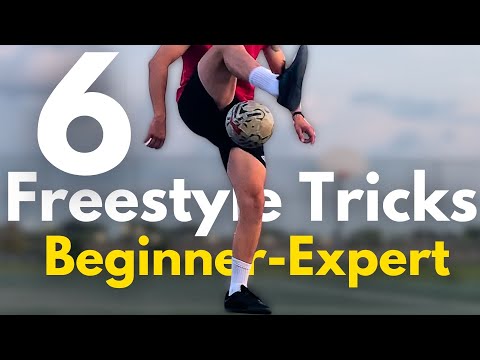 6 Freestyle Football/Soccer tricks Beginner to Expert 2024