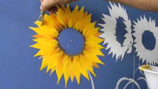 Como pintar girassóis vídeo 3