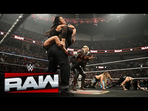 AJ Lee, Rhea Ripley and company ignite brawl with WarGames opponents: Raw highlights, Nov. 24, 2025