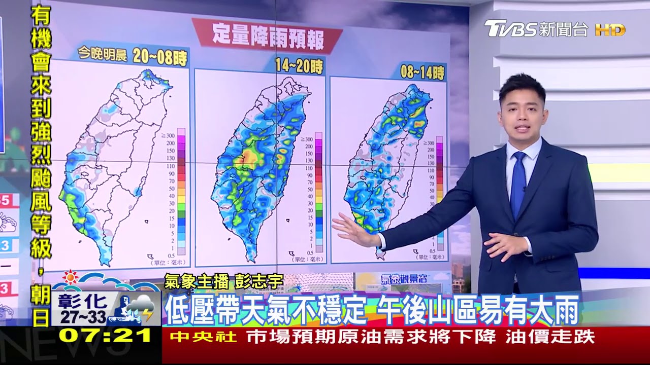 帶傘出門!低壓帶影響 全台有雨、沿海風浪強