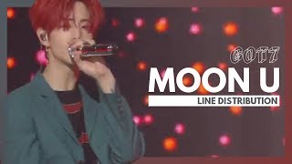 GOT7 - Moon U | Line Distribution