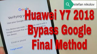 BOOM!!! Huawei Y7 Prime 2018 / LDN-L21/. Remove Google account bypass frp.