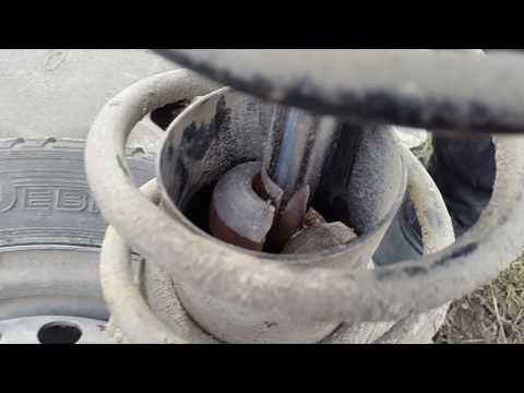 разбит отбойник на стойке, признаки и звуки такой поломки и ее решение часть 2