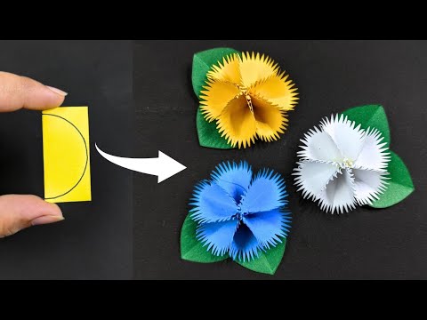 Flower Making with Paper | Flores de Papel | Paper Flowers 