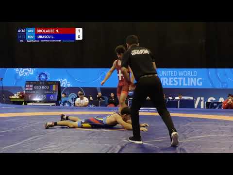 GR 72KG Qualification | Nika Broladze (Geo) Vs Leonard Petruiurascu (Rou) | U23WorldChampionship2025
