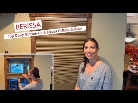 BERISSA Top Down Bottom Up Blackout Cellular Shades, versatile shades! #blinds #shades #windows