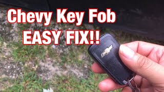 2012 Chevy Cruze Key fob Issues!! EASY FIX!
