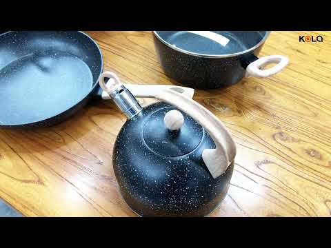 KALA 11pcs cookware set-Black/Gray