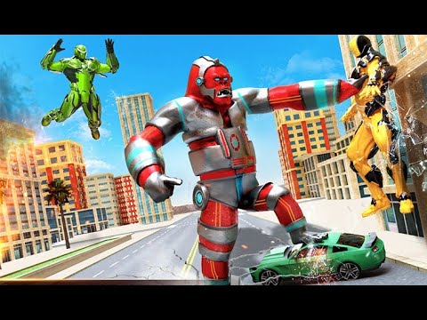 Monster Gorilla Rampage City Attack: Animal Simulator~Superhero Gorilla Save City~ Android Gameplay.