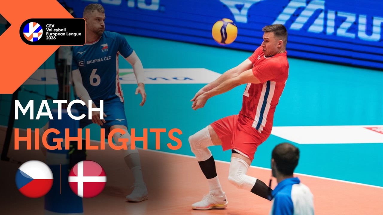 Highlights | Czechia vs. Denmark | CEV Volleyball European League 2026 | Men