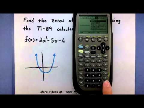 Pre-Calculus - Find the zeros of a function using the...