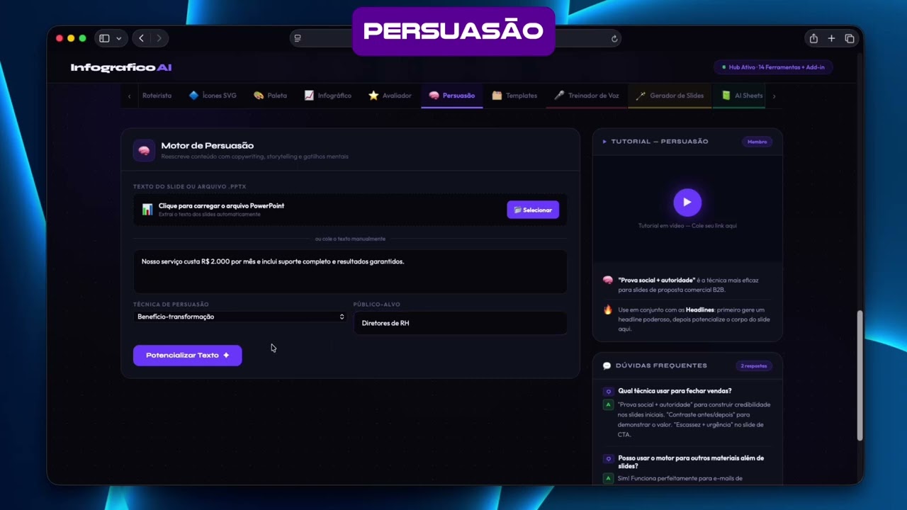 Tutorial persuasao