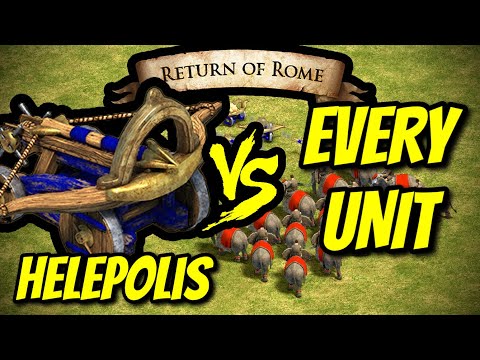 HELEPOLIS vs EVERY UNIT (Return of Rome) | AoE II: DE