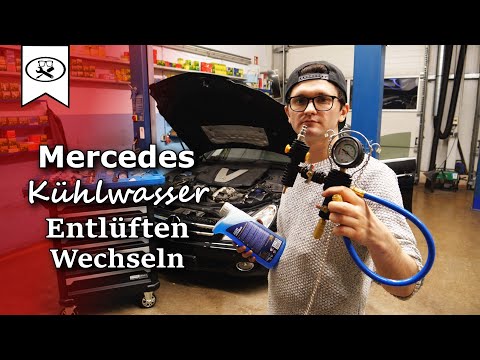 Mercedes Benz cooling system vacuum bleed | Coolant change | Vent the cooling system
