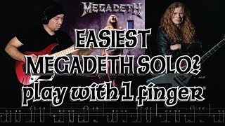 Megadeth This Was My Life Guitar Solo Lesson with Tabs