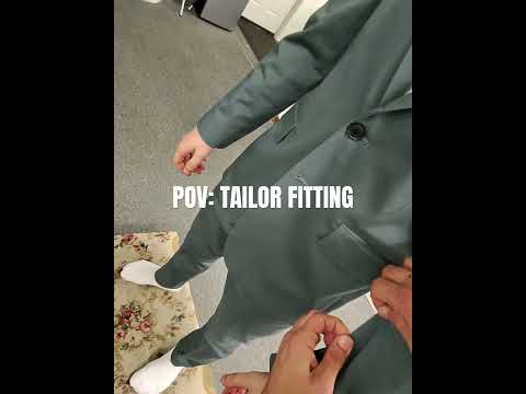 POV: Tailor Fitting🧳 #ASMRTailor #tailoring #fitting #alterations #tailorshop #asmr