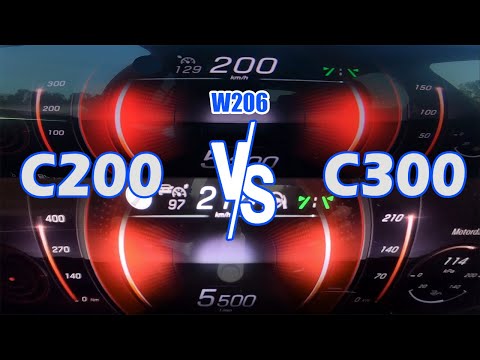 C300 vs. C200 (W206) | 100-200km/h & 0-100km/h | CarPerferormance Media