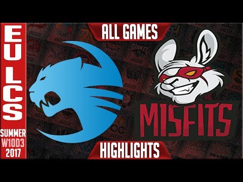 Roccat vs Misfits Highlights ALL GAMES Week 10 EU LCS Summer 2017 ROC vs MF
