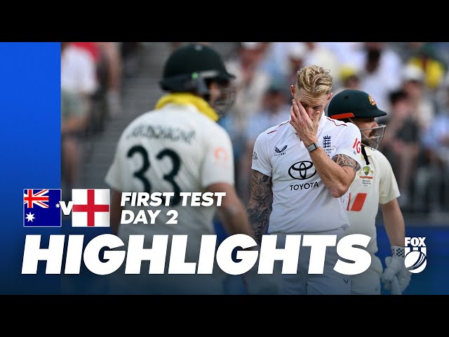 Australia v England Highlights | Test 1, Day Two Highlights | The Ashes | Fox Cricket