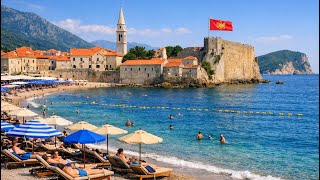 Old Town Budva Beach – Montenegro 🇲🇪/ walking tour One of the most beautiful pla