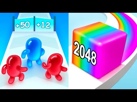 Join Blob Clash 3D VS Jelly Run 2048 Satisfying ASMR Gameplay (Android,ios) (New Update)