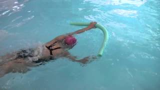 Using a Pool Noodle to Practice the Freestyle Stroke Arm Pull