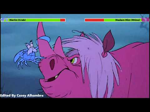 The Sword in the Stone (1963) Final Battle with healthbars