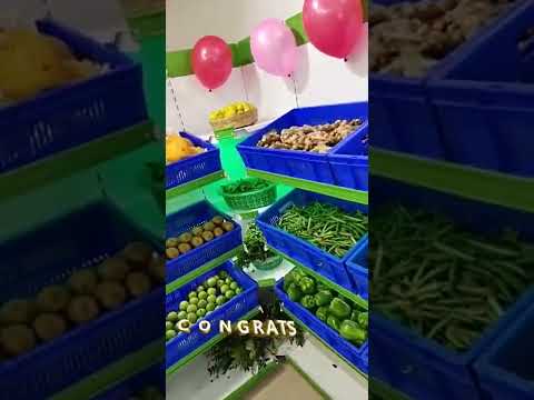 Supermarket Vegetable Display Rack