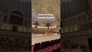 Things to do in Chicago: attend a performance at the Chicago Symphony Orchestra  #chicago