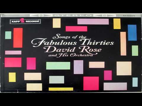 David Rose   Songs of the Fabulous Thirties 1958 GMB
