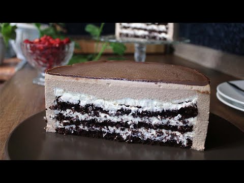 Chocolate Coconut Mousse Cake