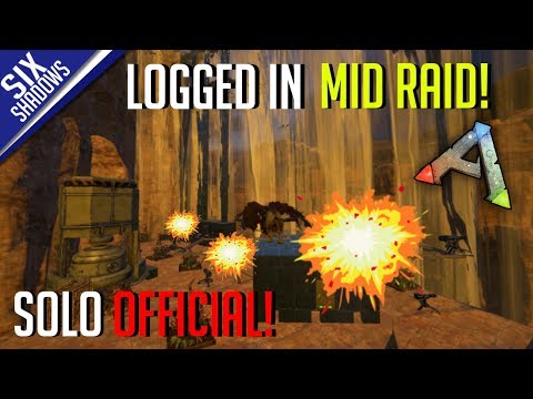 LOGGED IN MID RAID! + QnA ! | Solo PvP Official Servers - Ark: Survival Evolved