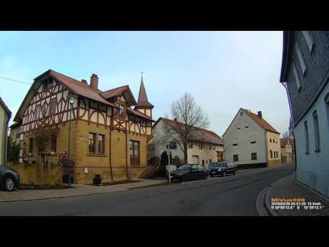 D: Gemeinde Aidhausen. Landkreis Haßberge. Ortsdurchfahrt. März 2016