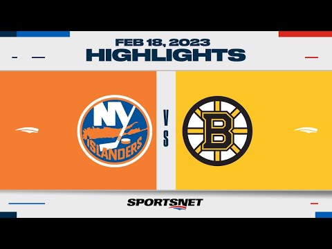 NHL Highlights | Islanders vs. Bruins - February 18, 2023