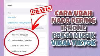 Download lagu CARA UBAH NADA DERING IPHONE PAKAI MUSIK YANG VIRAL DI TIKTOK mp3