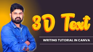 How to Write 3D text in Canva Typography Tutorial