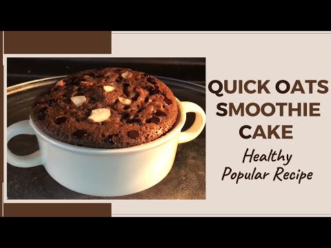 Quick Oats Smoothie Cup Cake | Healthy Instant Baked Oats | Microwave Version | Famous TIKTOK Recipe