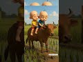 Upin Ipin Naik Sapi 3d Upinipin Upinipinselamanya 3danimation Animasulucu Lucu Sapi Sapilucu