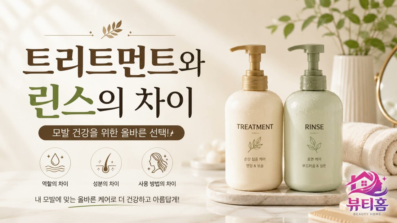 트리트먼트와 린스의 차이