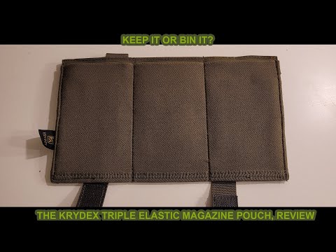 Krydex Elastic triple magazine pouch, Review.