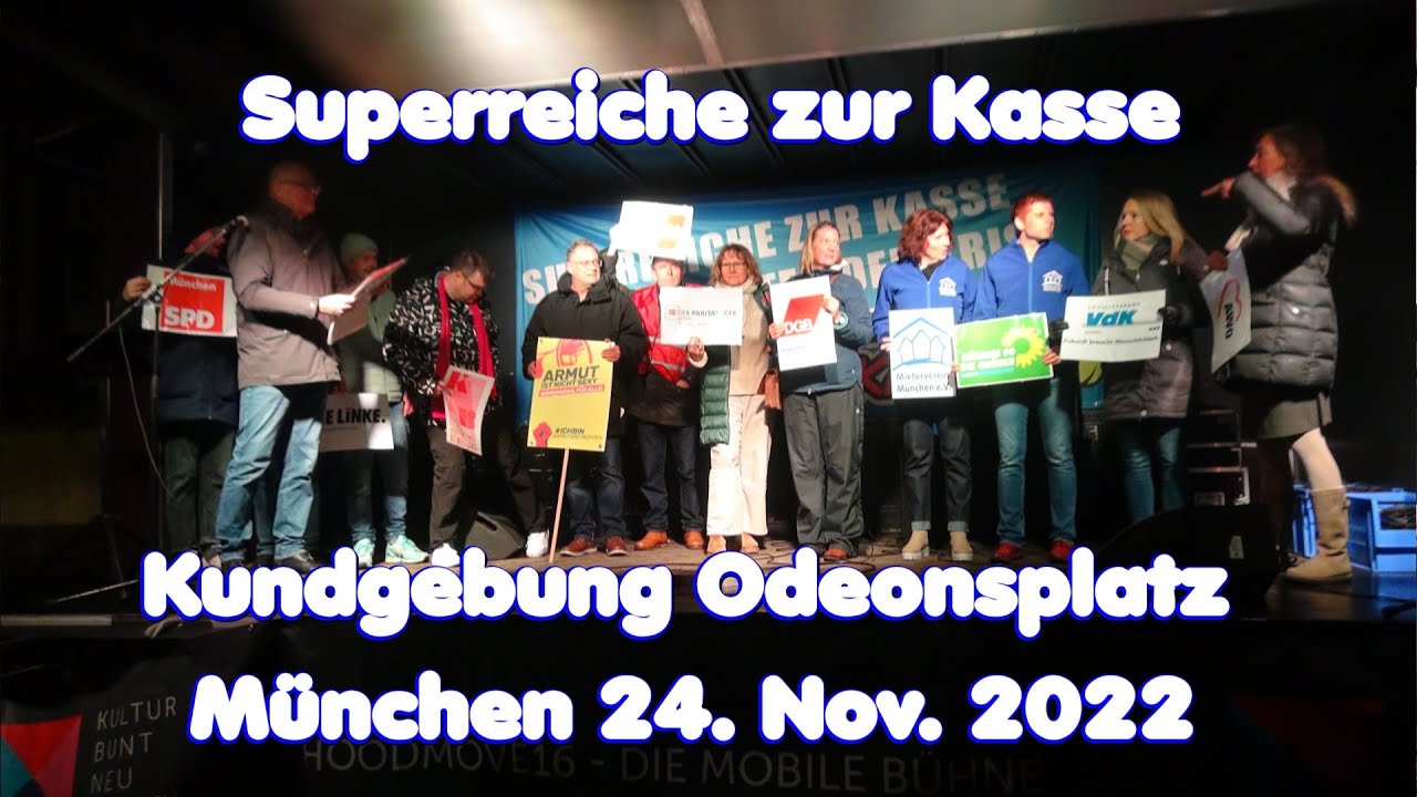 #SolidarischerHerbst Protestkundgebung  24. November. 2022 Odeonsplatz München