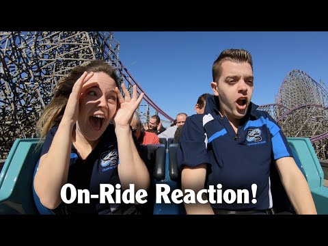 WE RODE IRON GWAZI! First Ever Ride Reaction Busch Gardens Tampa New RMC Hybrid
