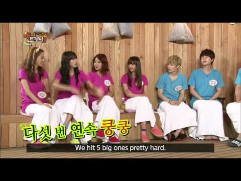 Gayoon's sexy imitation of Hyuna. (?)