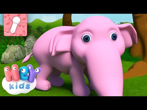 L'elefante con le ghette e altro Ancora! KARAOK | Canto degli Animali | HeyKids Italiano