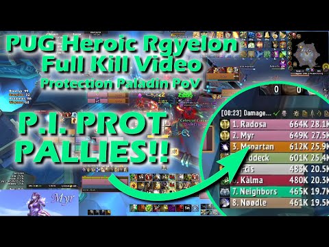Heroic Rygelon Full Kill Video - Protection Paladin PoV