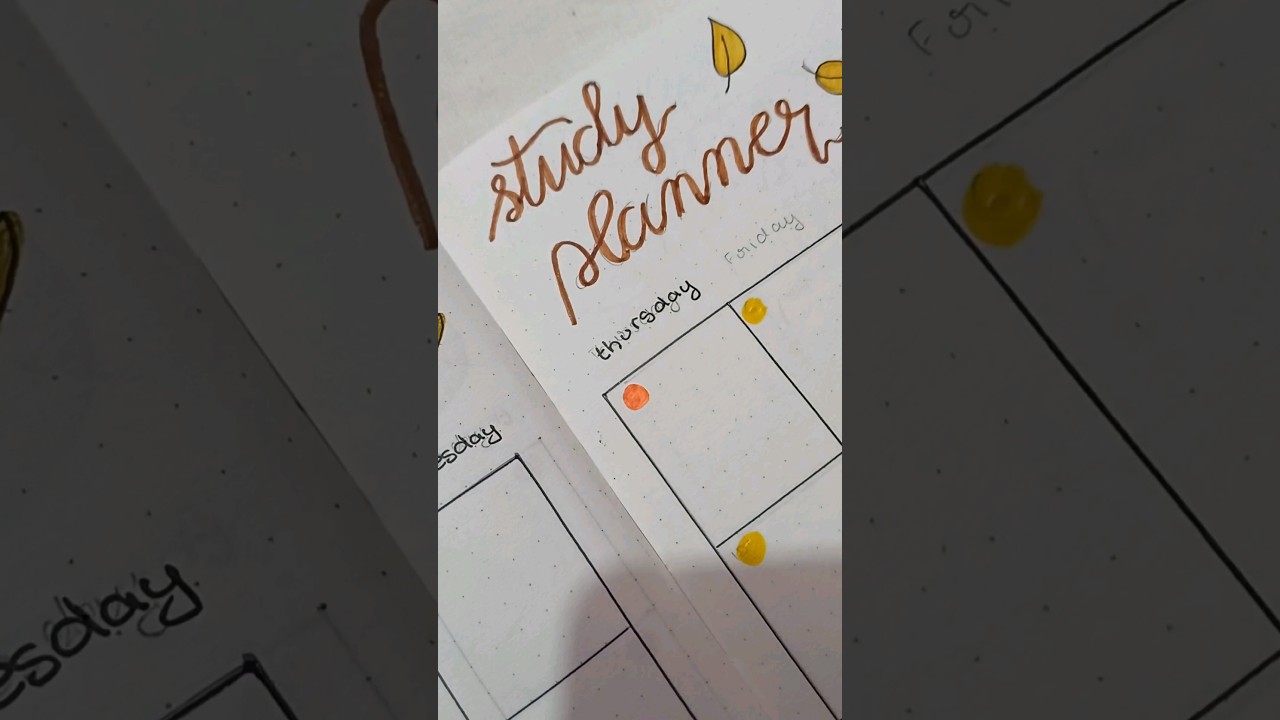 study planner for October 🍂#bujo #bujolayout #bulletjournal #bujoideas #bujoinspiration #bujosetup