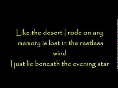 Lyrics - Kenny Rogers - Evening star