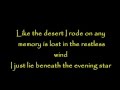 Lyrics - Kenny Rogers - Evening star